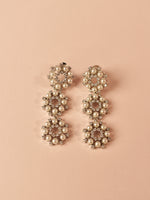 Load image into Gallery viewer, Pearl Earrings With Stone | Party Wear Silver Earrings With Pearls