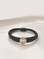 Load image into Gallery viewer, Black Multi Wrap Bracelet with a Kundan | Fashionable Crystal Bloom Bracelet