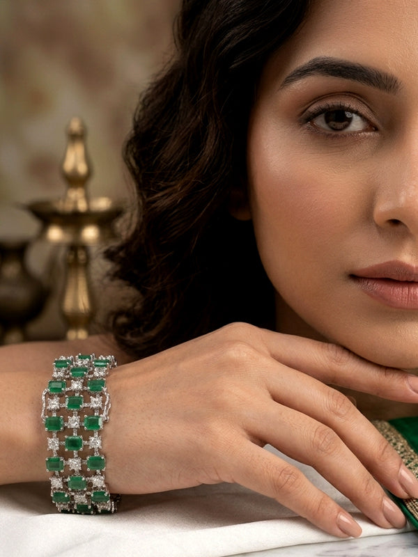 White ad stone bangles | white bangles