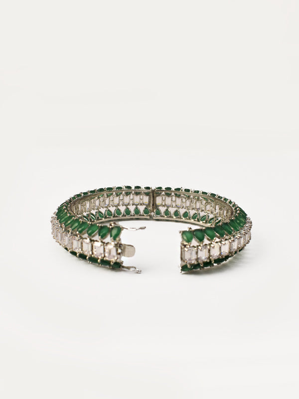 Green stone bracelet | ad stone bangles