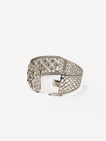 Load image into Gallery viewer, Beautiful Blue Stone Bracelet | Stylish Floral Design AD Bracelet