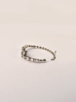 Load image into Gallery viewer, Silver-toned Cut Clear Stones Bracelet | Stylish AD Bracelet
