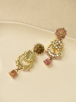 Load image into Gallery viewer, Kundan Chandbali | Kundan Chandbali Earrings