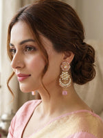 Load image into Gallery viewer, Kundan Chandbali | Kundan Chandbali Earrings