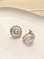 Load image into Gallery viewer, AD Earrings with Pearl Centers