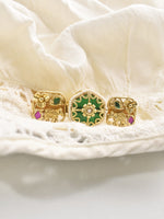 Load image into Gallery viewer, Antique Elephant Two-Finger Statement Ring