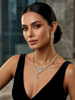 Load image into Gallery viewer, Baguette & Marquise AD Choker set | Designer Modern Party Wear Jewelery set
