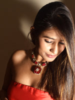 Load image into Gallery viewer, Beautiful Big Kundan Necklace set