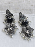 Load image into Gallery viewer, Black Earrings | Metal Earrings