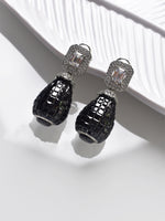 Load image into Gallery viewer, Black Stone Earrings