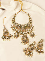 Load image into Gallery viewer, Bridal Kundan Necklace Set