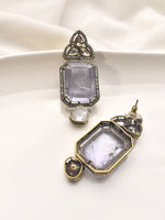 Load image into Gallery viewer, Drop Kundan Earrings