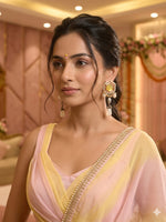 Load image into Gallery viewer, Earring With big yellow Stone | Traditional Earring
