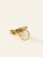 Load image into Gallery viewer, Golden Peacock Statement Ring