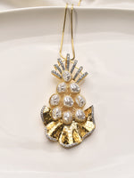Load image into Gallery viewer, Golden Pendant with Pearl and Stone