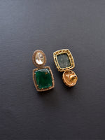 Load image into Gallery viewer, Green Stone Kundan Jewellery