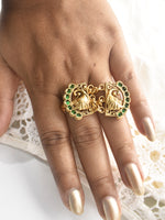 Load image into Gallery viewer, Hand-Carved Elephant Figural Double Band Ring