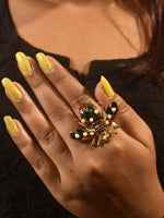Load image into Gallery viewer, Honey Bee Finger Ring | Anti Tarnish Bee Finger Ring