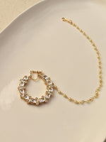 Load image into Gallery viewer, Kundan Nose Ring with Pearl Chain