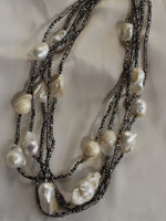 Load image into Gallery viewer, Layered Necklace | Pearl Necklae