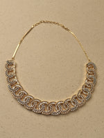 Load image into Gallery viewer, Modern Geometric Interlocking Ring Golden Necklace Set