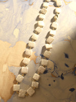 Load image into Gallery viewer, Necklace with White Square Beads | Stylish Square Necklace Set