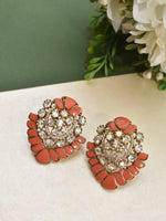 Load image into Gallery viewer, Orange Stone Earrings