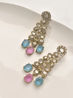 Load image into Gallery viewer, Pair of earrings with colorful gemstones