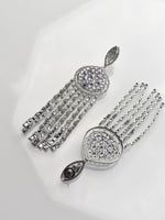 Load image into Gallery viewer, Purple Stone Earrings