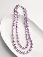 Load image into Gallery viewer, Purple Beads Necklace