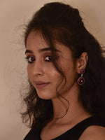 Load image into Gallery viewer, Red Stone Earring