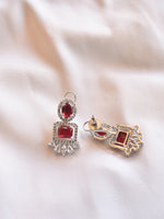 Load image into Gallery viewer, Red Stud Earrings