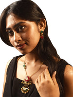 Load image into Gallery viewer, Red_Stone_Necklace_Set