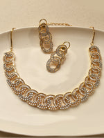 Load image into Gallery viewer, Sparkling AD Wave Link Partywear Necklace