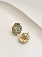 Load image into Gallery viewer, earrings with colorful gemstones