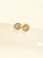 Load image into Gallery viewer, gold-toned stud earrings
