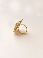 Load image into Gallery viewer, Kundan Finger Rings | Golden Finger Rings For Women