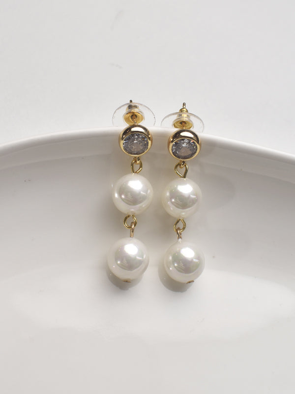 Pearl Necklace with Decorative Pendant | Stylish Pearl Mala