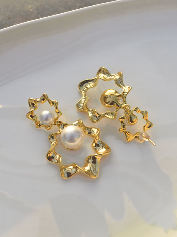 Stylish Anti tarnish Earring | Beautiful Golden Earring
