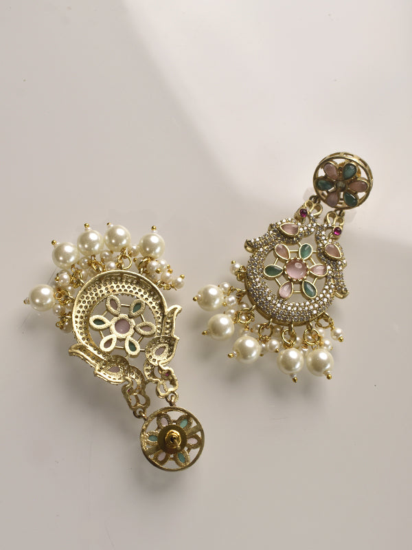 Beautiful Designer Necklace Set | Stone and Pearl Necklace Set