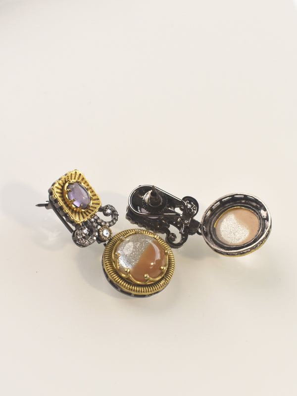 Royal Multicolor Stone Necklace Set | Indo-Western with Colourful fancy Stones