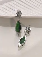 Load image into Gallery viewer, Green Stone Necklace Set | AD Necklace Set
