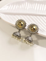 Load image into Gallery viewer, Long Metal Necklace set | Beautiful Meatal Necklace with Kundan
