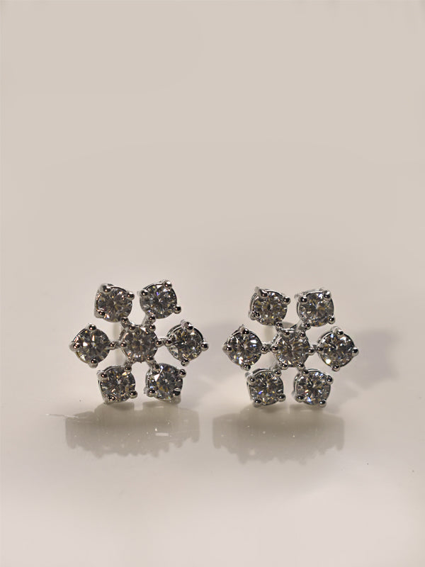 Flower Designs AD Pendant Set | Star shaped Pendant Set