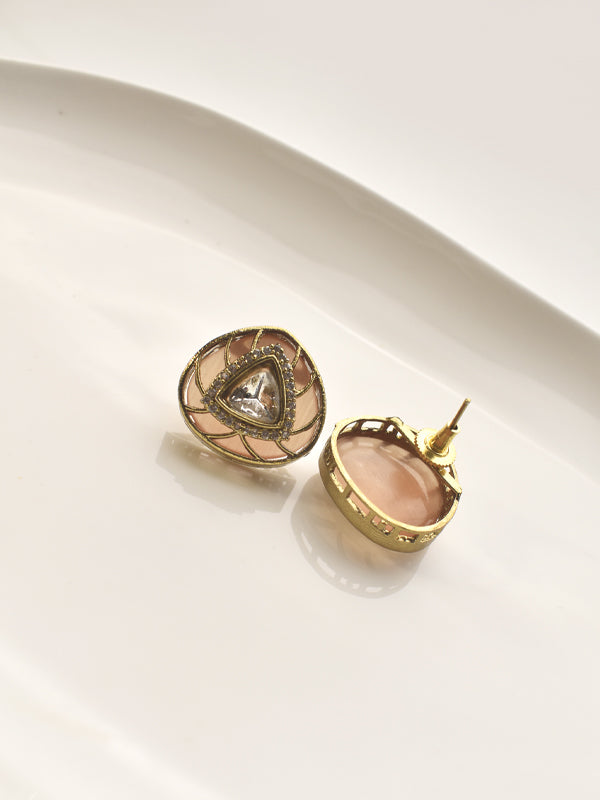 Delicate Pendant Set with a Kundan | Stylish Kundan Pendant Set