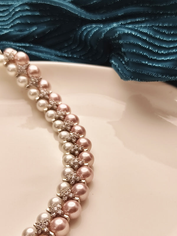 Pearl Necklace | Light Pink Pearl Necklace