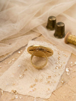 Load image into Gallery viewer, Large and Clear Stone Ring | Beautiful Kundan Finger Ring
