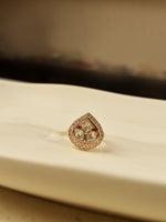 Load image into Gallery viewer, Kundan Finger Ring | Red Colour Finger Ring
