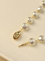 Load image into Gallery viewer, Stylish Gold-Tone Pearl Necklace | Delicate Pearl Necklace Set
