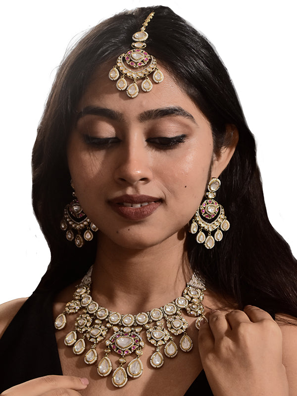 Heavy Kundan Necklace Set | Multi Kundan Necklace Set